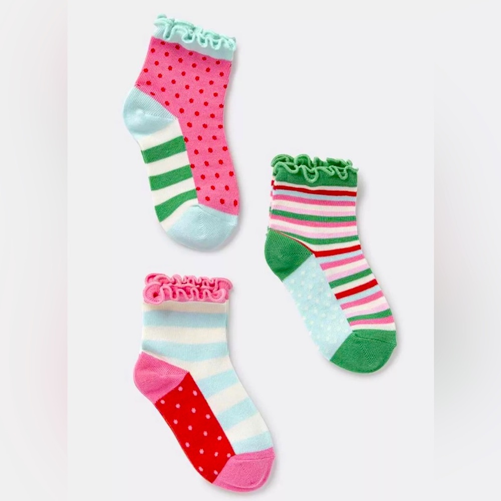 Size S,M,L Girls Matilda Jane Wonderment Ruffle Madness Socks 3pcs Set
